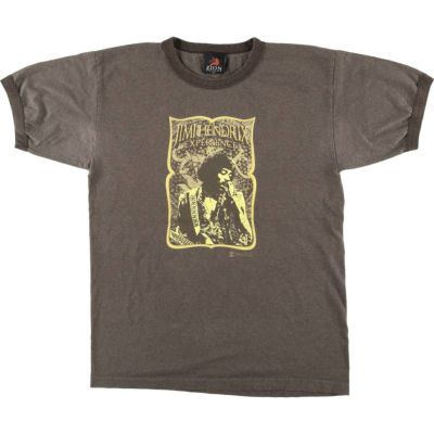 00s vintage jimi hendrix zion 灰色 両面 Tシャツ