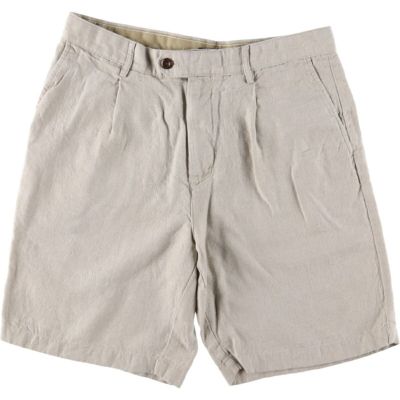 90’s Banana Republic リネン ショートパンツ ツータック 古着 バナナリパブリック BANANA REPUBLIC ツータック リネン