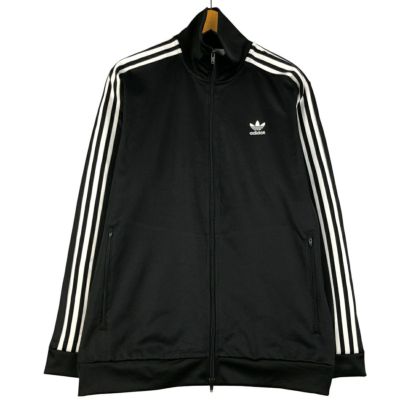adidas ジャージ トラックジャケット オシャレ ストリート ブラック 古着 中古・古着通販】adidas (アディダス) ジャージ 70~80'sトラック