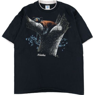 古着 ALSTYLE APPAREL ACTIVEWEAR アニマルプリントTシャツ メンズXXL