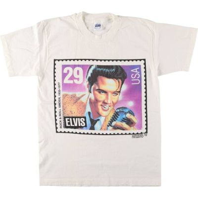 古着 90年代 アンビル Anvil ELVIS PRESLEY エルヴィスプレスリー バンドTシャツ バンT USA製 メンズL相当 ヴィンテージ /eaa542712 【中古】 【250427】