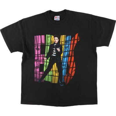 古着 90年代 ヘインズ Hanes ELVIS PRESLEY エルヴィスプレスリー バンドTシャツ バンT USA製 メンズXL相当 ヴィンテージ /eaa542710 【中古】 【250427】