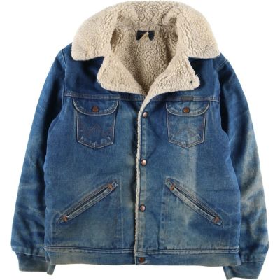 古着 80年代 ラングラー Wrangler ランチジャケット デニムボア