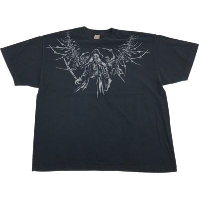 古着 90年代 BONE MAN ドクロ柄 スカル柄 バックプリント