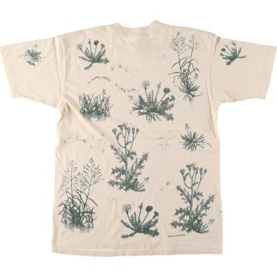 古着 90年代 REL E VANT PRODUCTS 花柄 大判プリント プリントT