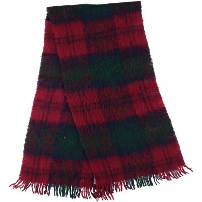 古着 60～70年代 チェック柄 モヘアマフラー 西ドイツ製 ヴィンテージ