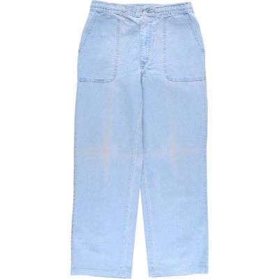 90s L.L.Bean Linen Cotton 2 Tuck Chino Pants オリーブ W38
