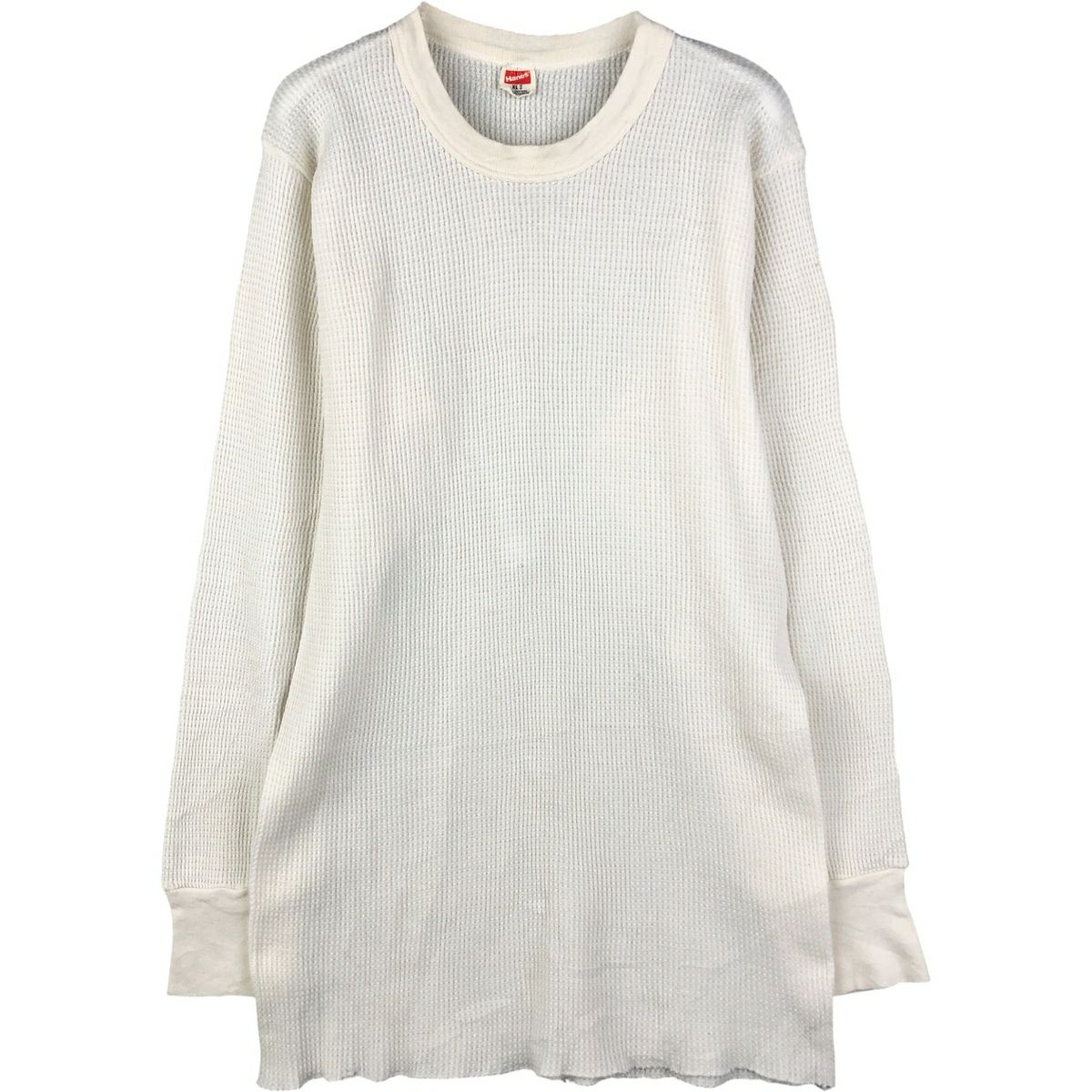 古着 70年代 ヘインズ Hanes サーマルロンT ワッフル USA製 メンズXL