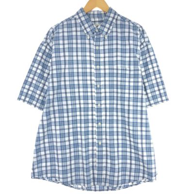 古着 00年代 エディーバウアー Eddie Bauer 半袖 ボタンダウン チェックシャツ メンズXL /eaa443939 【中古】 【240512】