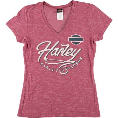 古着 ハーレーダビッドソン Harley-Davidson Vネック モーター