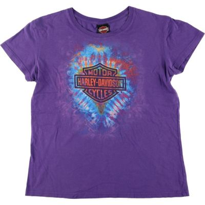 古着 ハーレーダビッドソン Harley-Davidson モーターサイクル バイクTシャツ レディースL相当 /eaa543089 【中古】 【250428】 【Elulu/エルル】