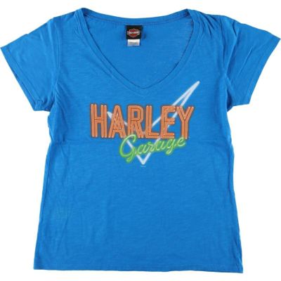 古着 ハーレーダビッドソン Harley-Davidson Vネック モーターサイクル バイクTシャツ レディースXXL相当 /eaa543081 【中古】 【250428】 【Elulu/エルル】