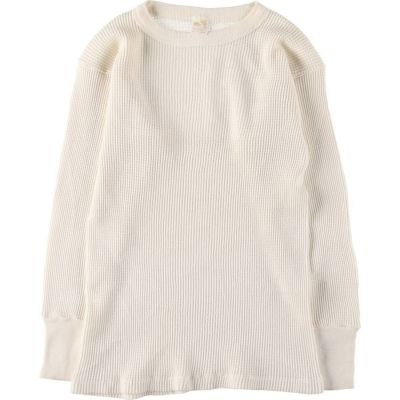 古着 80~90年代 J.E.MORGAN LONG JOHNS サーマルロンT ワッフル USA製