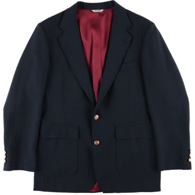 90s ノードストローム Nordstrom ウールジャケット ブルゾン 古着 ノードストローム nordstrom 紺ブレザー テーラード
