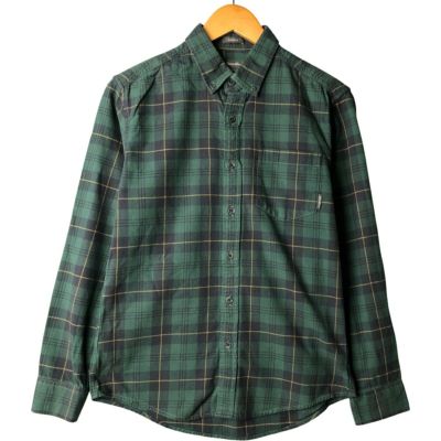 古着 エディーバウアー Eddie Bauer チェック柄 ボタンダウン 長袖