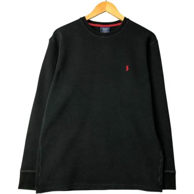 古着 POLO RALPH LAUREN サーマル ロンＴ カットソー ブラック 楽天市場】レビューでクーポン☆ポロ ラルフローレン サーマル ロンT