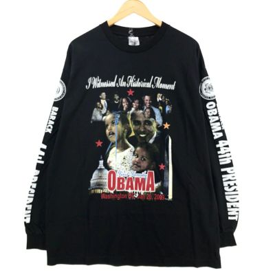 古着 ALSTYLE BARACK OBAMA バラクオバマ ロングTシャツ ロンT メンズXL /eaa410245 【中古】 【240513】 ss2503_30