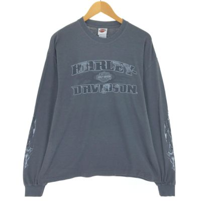 古着 00年代 ハーレーダビッドソン Harley-Davidson ロングTシャツ ロンT USA製 メンズXL相当 /eaa497835 【中古】 【241027】 ss2503_30