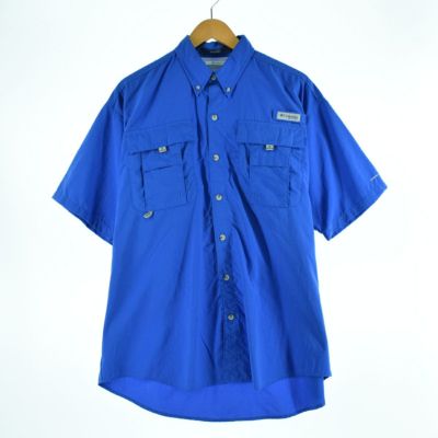 古着 コロンビア Columbia PFG UPF30+ 長袖 ボタンダウン