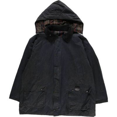 古着 バーバリー Burberrys 中綿入り フード付き オイルド