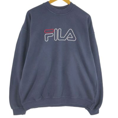古着 90年代 フィラ FILA ロゴスウェットシャツ トレーナー カナダ製 メンズL相当 ヴィンテージ /eaa439002 【中古】 【241027】
