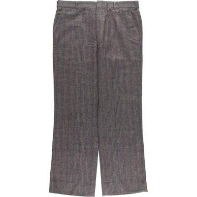 古着 ストライプ柄 スラックスパンツ メンズw32相当 ヴィンテージ