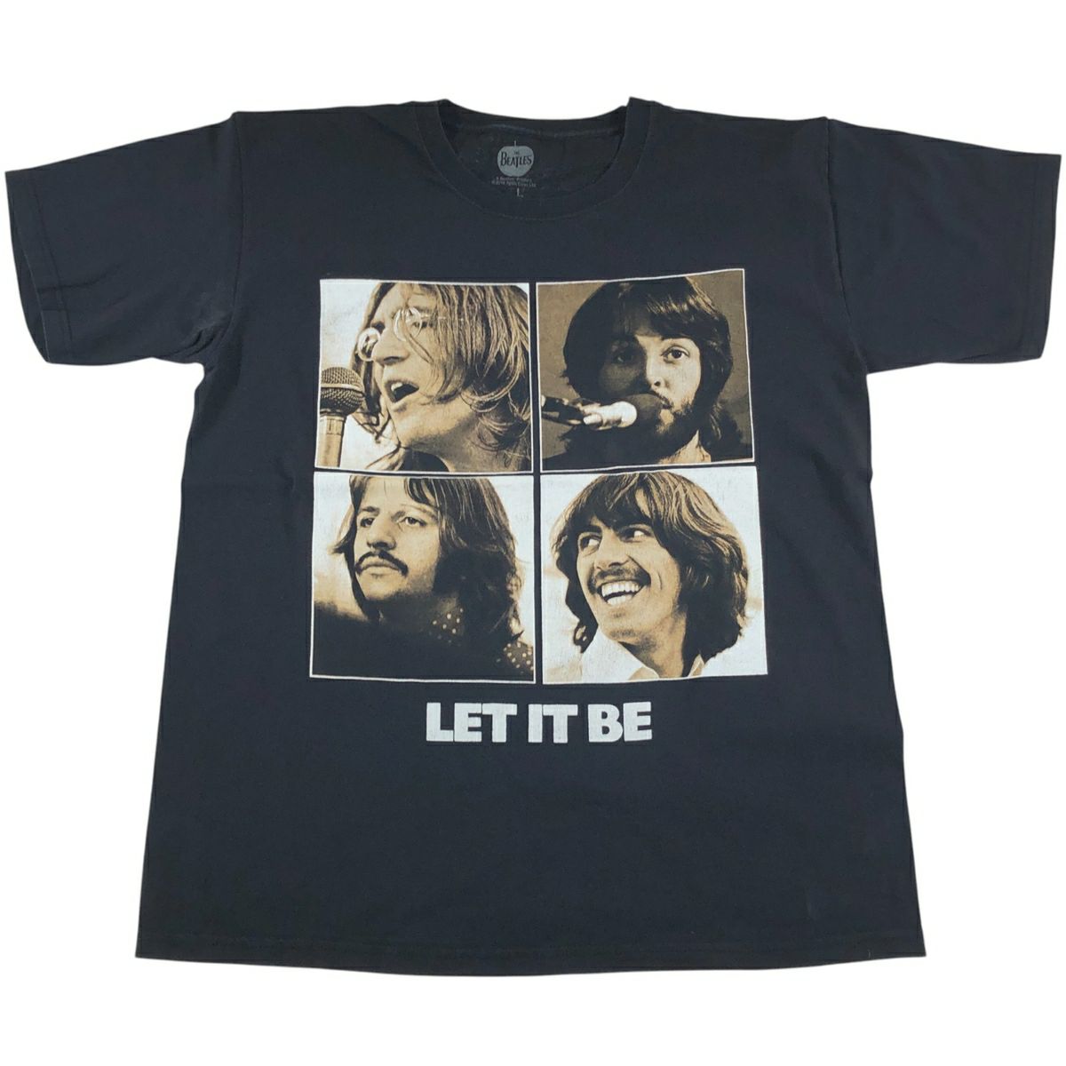 古着 THE BEATLES ビートルズ バンドTシャツ バンT メンズL相当  