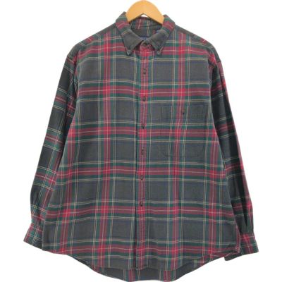 vintage Lands’ End ボタンダウンネルシャツ チェック L vintage Lands' End ボタンダウンネルシャツ チェック L