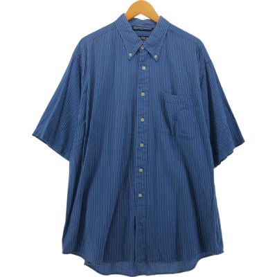 古着 90年代 ノーティカ NAUTICA シアサッカー 半袖 ボタンダウン ストライプシャツ メンズXL相当 ヴィンテージ /eaa543771 【中古】 【250429】