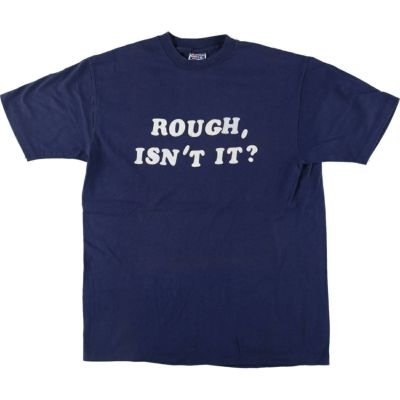 古着 80年代 ヘインズ Hanes BEEFY-T 青タグ メッセージプリントTシャツ USA製 メンズXL相当 ヴィンテージ /eaa542209 【中古】 【250429】