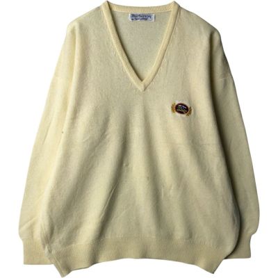 古着 バーバリー Burberrys Vネック ラムウールニットセーター