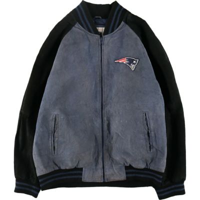 古着 NFL NEW ENGLAND PATRIOTS ニューイングランドペイトリオッツ オールレザースタジャン バーシティジャケット メンズXL相当  /eaa496636 【中古】 【241028】 【K2411】 | 古着屋JAM（ジャム）