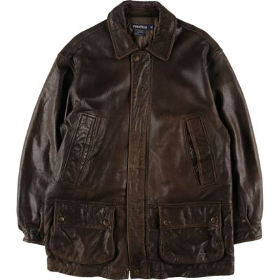 90s ROUNTREE&YORKE リアル レザー ハーフコート