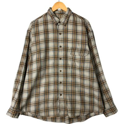 古着 00年代 エディーバウアー Eddie Bauer 長袖 コットンチェックシャツ メンズL相当 /eaa541772 【中古】 【250501】 【NL2503】