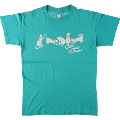 古着 90年代 蝶柄 アニマルTシャツ レディースM相当