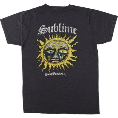 古着 SUBLIME サブライム ブリーチ加工 バンドTシャツ バンT メンズL