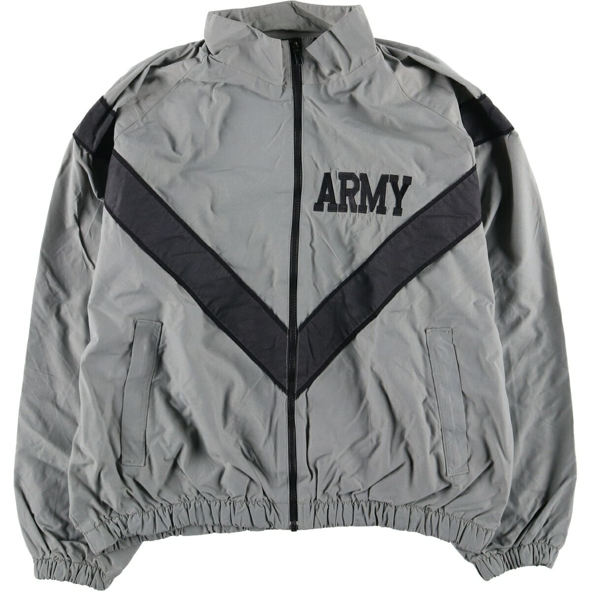 US.ARMY / ジャケット/S/ナイロン/GRY 古着 00年代 米軍実品 SKILCRAFT IPFU トレーニングジャケット U.S.