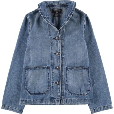 古着 ラルフローレン Ralph Lauren POLO JEANS COMPANY ショールカラー デニムテーラードジャケット レディースS相当 /eaa535840 【中古】 【250501】 【ADEL/アデル】