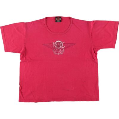 古着 90年代 ハーレーダビッドソン Harley-Davidson 鷲柄 イーグル柄 モーターサイクル バイクTシャツ USA製 メンズL相当 ヴィンテージ /eaa543076 【中古】 【250501】 【Elulu/エルル】
