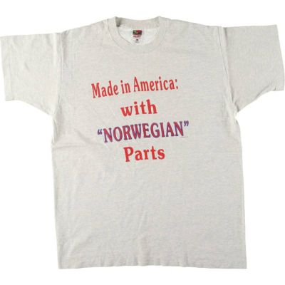 古着 90年代 フルーツオブザルーム FRUIT OF THE LOOM メッセージプリントTシャツ USA製 メンズXL相当 ヴィンテージ /eaa543493 【中古】 【250430】