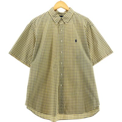 古着 ラルフローレン Ralph Lauren CLASSIC FIT 半袖 ボタンダウン チェックシャツ メンズXXL相当 /eaa544764 【中古】 【250430】