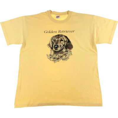 古着 90年代 アンビル Anvil Golden Retriever ゴールデンレトリバー 犬柄 アニマルTシャツ USA製 メンズXL相当 ヴィンテージ /eaa542231 【中古】 【250502】