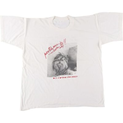 古着 ～90年代 犬柄 アニマルTシャツ メンズL相当 ヴィンテージ /eaa542229 【中古】 【250502】
