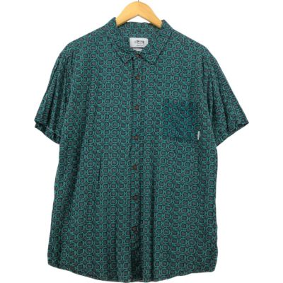 古着 ステューシー STUSSY LAGUNA BEACH 総柄 半袖シャツ メンズM相当 /eaa543731 【中古】 【250502】