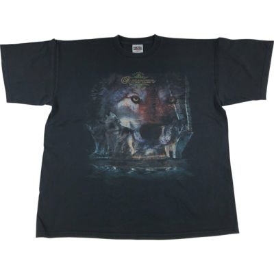 古着 90年代 タルテックス TULTEX オオカミ柄 アニマルTシャツ メンズXXL相当 ヴィンテージ /eaa542223 【中古】 【250502】
