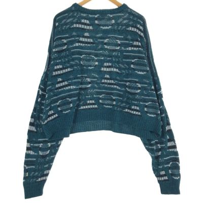 古着 PSL COLLECTION 総柄 アクリルニットセーター USA製