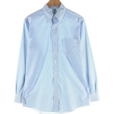 古着 ブルックスブラザーズ Brooks Brothers Est.1818 REGENT 長袖 ボタンダウンストライプシャツ メンズM相当 /eaa541768 【中古】 【250502】