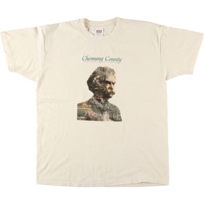 古着 90年代 アンビル Anvil MARK TEAIN マークトウェイン 偉人Tシャツ USA製 メンズXL ヴィンテージ /eaa444572 【中古】 【240516】 【SS2409_30%】