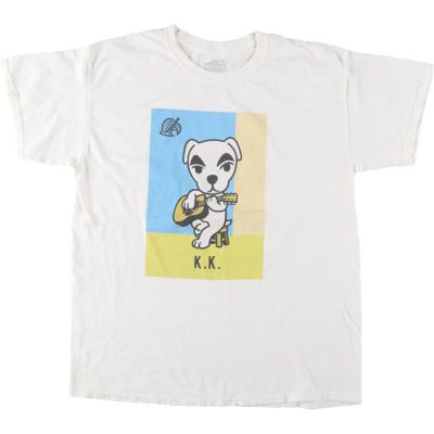 古着 ANIMAL CROSSING どうぶつの森 とたけけ キャラクタープリントTシャツ メンズL相当 /eaa543260 【中古】 【250502】