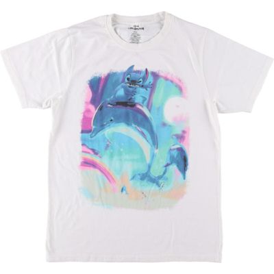 古着 ディズニー DISNEY STITCH スティッチ キャラクタープリントTシャツ メンズS相当 /eaa543414 【中古】 【250502】